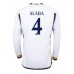 Real Madrid David Alaba #4 Kopio Koti Pelipaita 2023-24 Pitkät Hihat
